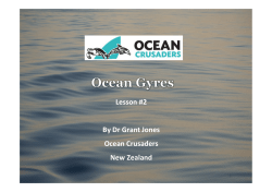 Lesson #2 By Dr Grant Jones Ocean Crusaders New Zealand