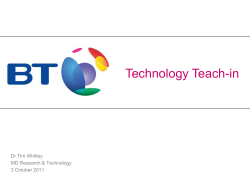 Technology Teach-in
