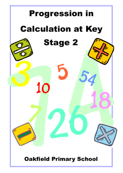 KS2 booklet new curriculum september 2014