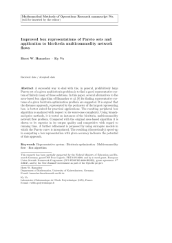 Improved box representations of Pareto sets and application to