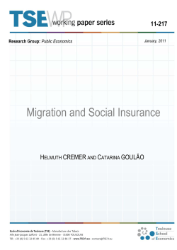Migration and Social Insurance