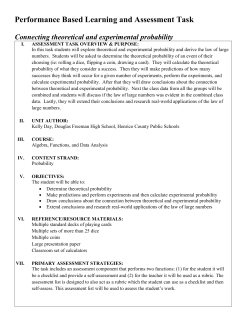 Connecting Theoretical and Experimental Probability [Kelly Day]