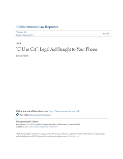 "CU in Crt": Legal Aid Straight to Your Phone