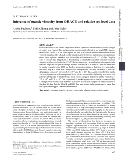 Inference of mantle viscosity from GRACE and relative sea level data