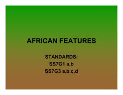 AFRICAN FEATURES