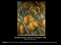 Georges Braque. Houses at l`Estaque. 1908. 28 3/4 X 23 3/4 in.