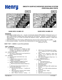 smooth surface modified roofing system over nailable deck 3-ply 4-ply