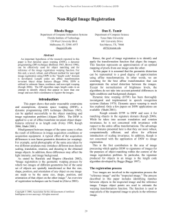 Non-Rigid Image Registration - Association for the Advancement of
