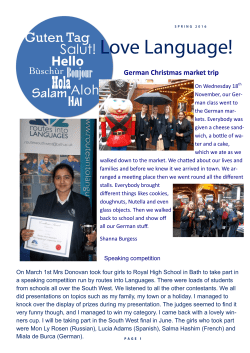 Love Language Spring 2016