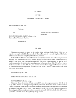 No. 104657 IN THE SUPREME COURT OF ILLINOIS PHILI