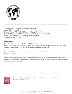 The Question of Echinofossulocactus (Cactaceae)