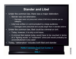 Slander and Libel - National Paralegal College