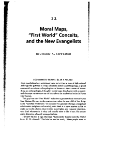 Moral Maps, "First World" Conceits, and the New Evangelists