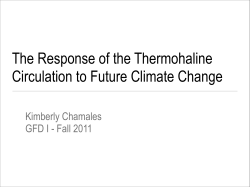 The Response of the Thermohaline Circulation to Future Climate