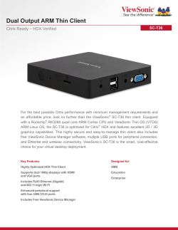 Dual Output ARM Thin Client