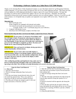 Performing a Software Update on a John Deere GS2 2600 Display