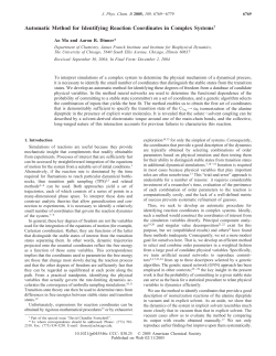 Automatic Method for Identifying Reaction Coordinates in Complex