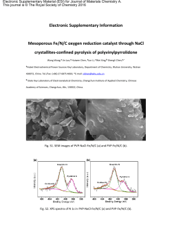 Electronic Supplementary Information Mesoporous Fe/N/C oxygen