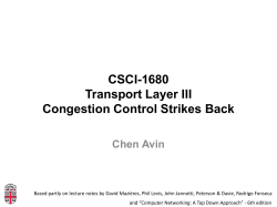 CSCI-1680 :: Computer Networks