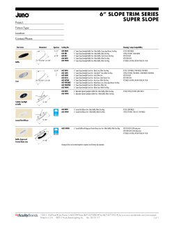 6&rdquo; slope trim series super slope