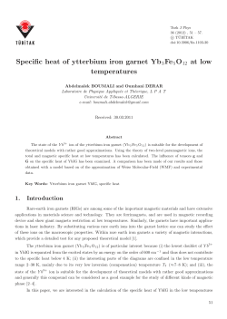 Specific heat of ytterbium iron garnet Yb3Fe5O12