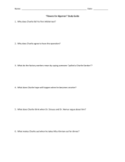 “Flowers for Algernon” Study Guide 1