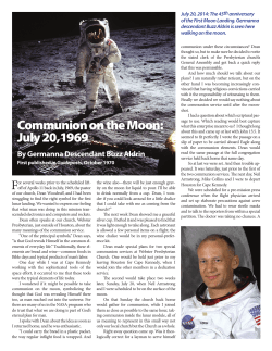 Germanna descendant Buzz Aldrin on the moon
