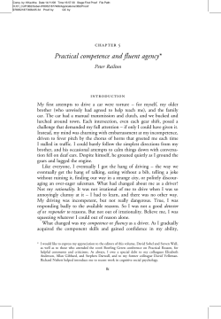 Practical competence and fluent agency