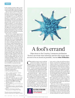 A fool`s errand