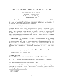 The Kelmans-Seymour conjecture for apex graphs