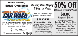 4 iShine Car Wash - PRESTIGE COUPONS