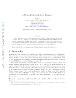 A Generalization of Aztec Dragons