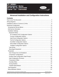 Advanced Installation and Configuration Instructions