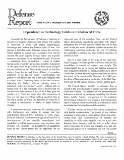 Dependence on Technology Yields an Unbalanced Force