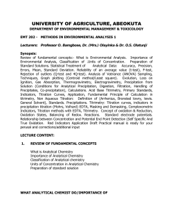 EMT 202 - The Federal University of Agriculture, Abeokuta