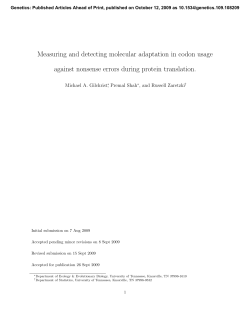 Measuring and detecting molecular adaptation in codon