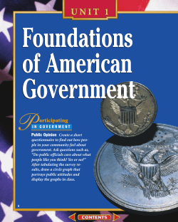 Chapter 1: People and Government