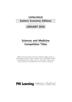 Sciences and Medicine Competition Titles