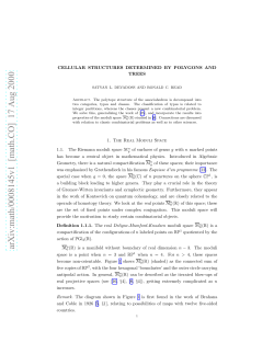 CELLULAR STRUCTURES DETERMINED BY POLYGONS AND