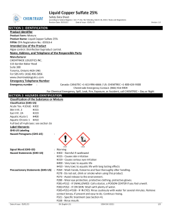 Liquid Copper Sulfate 25%