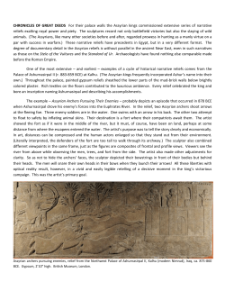 CHRONICLES OF GREAT DEEDS For their palace walls the