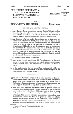 allied workers union - Supreme Court of Canada judgments