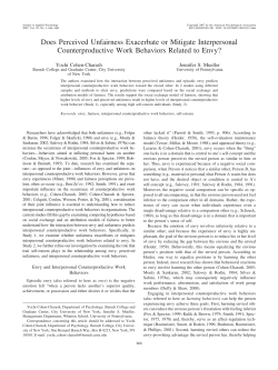 Does Perceived Unfairness Exacerbate or Mitigate Interpersonal