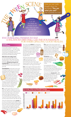 The Tween Scene - Beef Nutrition.Org