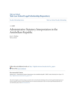 Administrative Statutory Interpretation in the Antebellum Republic