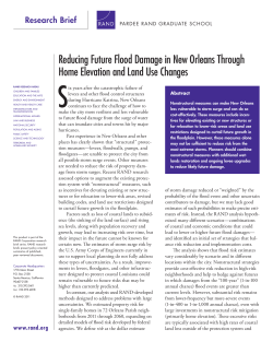 Reducing Future Flood Damage in New Orleans Through Home