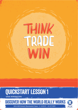 quickstart lesson 1 - Sharemarket Game
