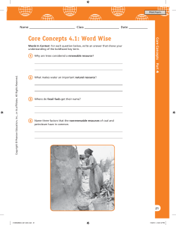 Core Concepts 4.1: Word Wise