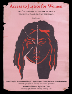 Access to Justice for Women - Berkeley Law