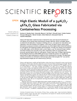 High Elastic Moduli of a 54Al2O3-46Ta2O5 Glass Fabricated via